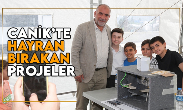 Canik’te öğrencilerin projeleri hayran bıraktı 