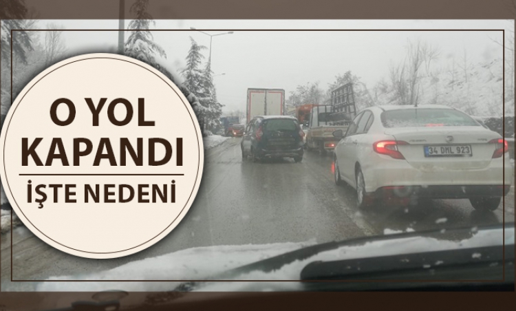 Samsun'da çevre yolu kaza nedeniyle tıkalı!