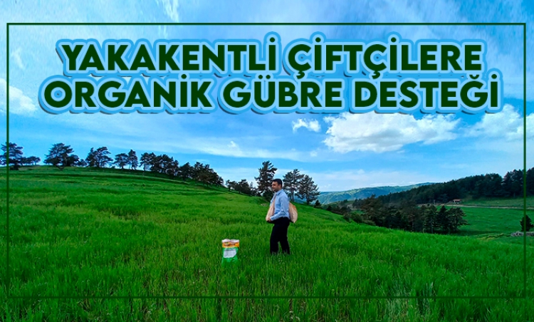 Yakakentli çiftçilere 30 ton organik gübre desteği
